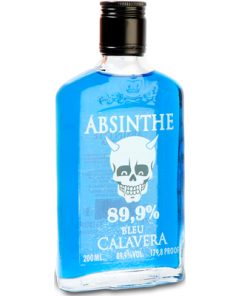 Petaca Absenta Calavera Azul 200 cl.