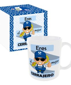 028 Taza / Con Caja Decorada [Eres el Mejor Cerrajero]